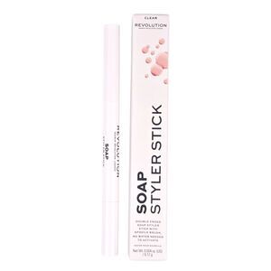 Revolution Soap Styler Stick Clear Double Ended Brow Stick & Spoolie 0.12g NIB